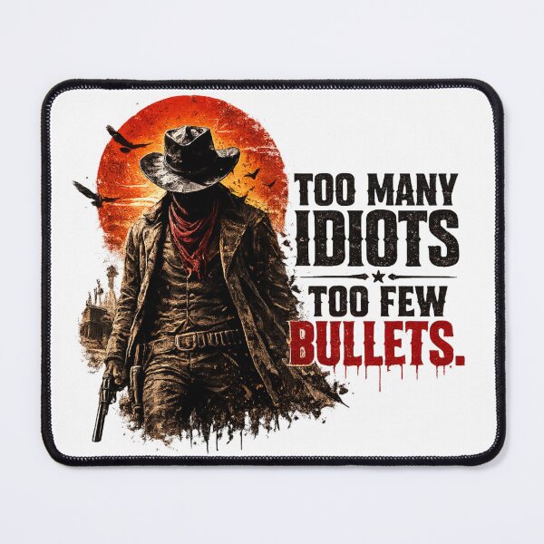Item preview, Too many idiots, too few bullets designed and sold by Bernd Friese.