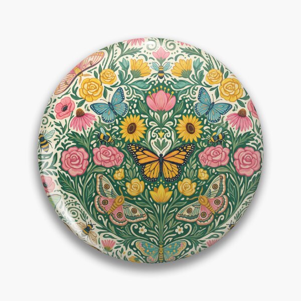 Item preview,  Butterfly and Bee Garden Pattern designed and sold by ASTRAL ART LAB.