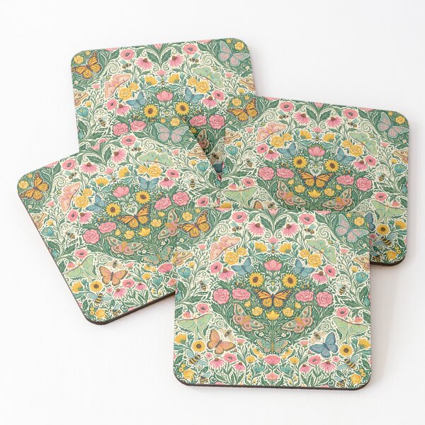 Item preview,  Butterfly and Bee Garden Pattern designed and sold by ASTRAL ART LAB.