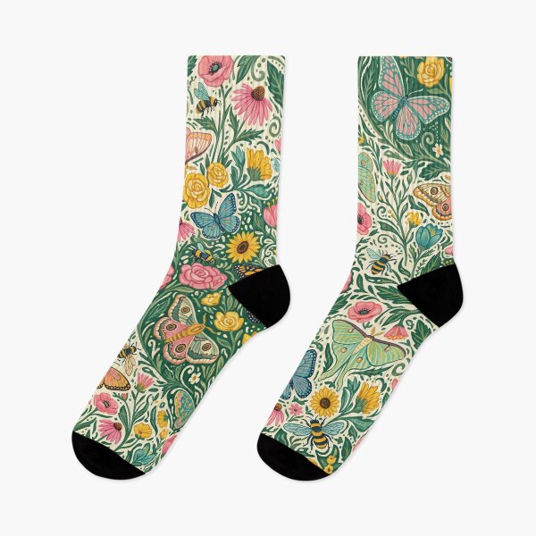 Item preview,  Butterfly and Bee Garden Pattern designed and sold by ASTRAL ART LAB.