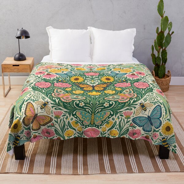 Item preview,  Butterfly and Bee Garden Pattern designed and sold by ASTRAL ART LAB.