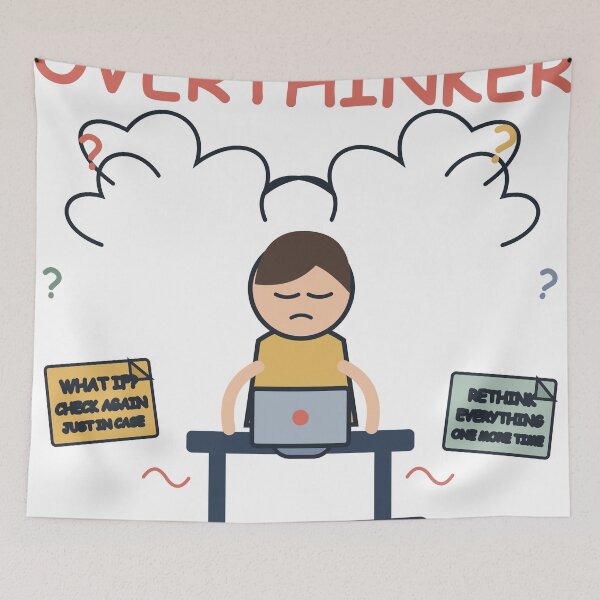 Item preview, Professional Overthinker – Funny Office Work Humor designed and sold by FlamoArt.