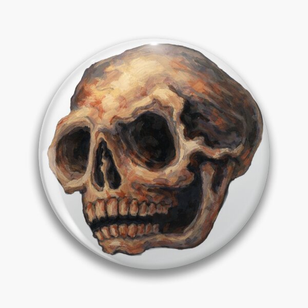 Item preview, Painterly Skull designed and sold by Lobo-Marunga.