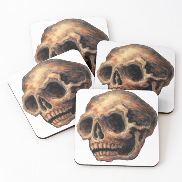 Item preview, Painterly Skull designed and sold by Lobo-Marunga.