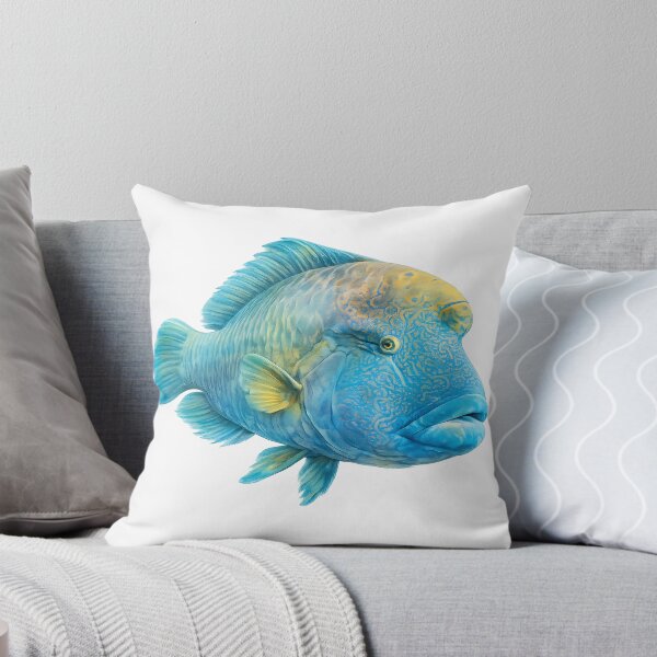 Aperçu de l'œuvre Humphead Maori Wrasse Watercolour créée et vendue par Jaruart.