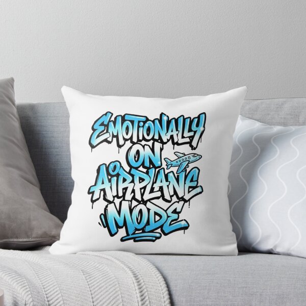 Item preview, Emotionally On Airplane Mode Funny Quote designed and sold by StickVerse by Owais.