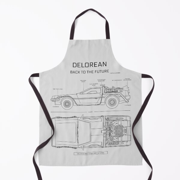 Item preview, DeLorean Time Machine - Back To The Future (White Stencil - No Background) designed and sold by BGALAXY.