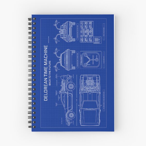 Item preview, DeLorean Time Machine - Back To The Future (Blueprint) designed and sold by BGALAXY.