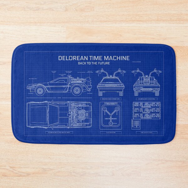 Item preview, DeLorean Time Machine - Back To The Future (Blueprint) designed and sold by BGALAXY.