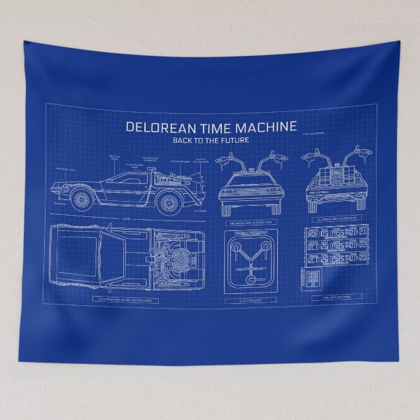 Artikelvorschau, DeLorean Time Machine - Back To The Future (Blueprint) entworfen und verkauft von BGALAXY.