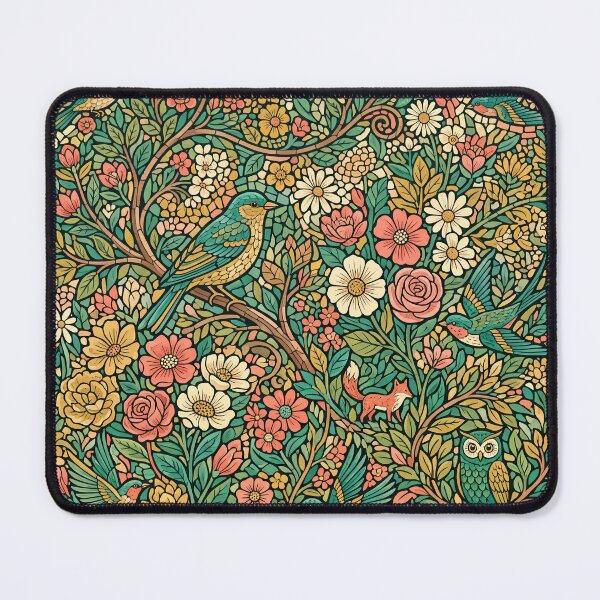 Item preview,  Floral Bird Mosaic Pattern designed and sold by ASTRAL ART LAB.