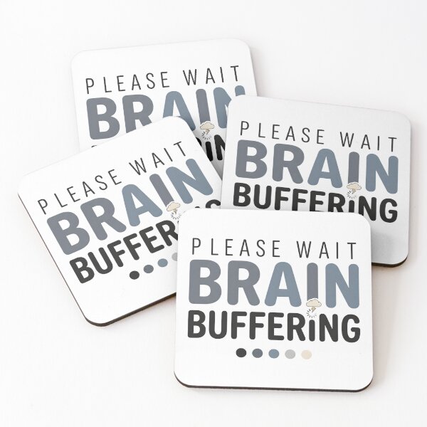 Item preview, Please Wait Brain Buffering Funny Overthinking Shirt, Social Anxiety Tee, Introvert Gift, ADHD Humor, Mentally Tired Aesthetic, Relatable Quote T-Shirt designed and sold by softmind studio.