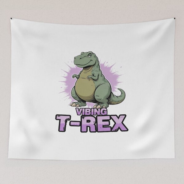 Item preview, Relaxed Tyrannosaurus Prehistoric Reptile Cartoon designed and sold by ColeLaniTrading.
