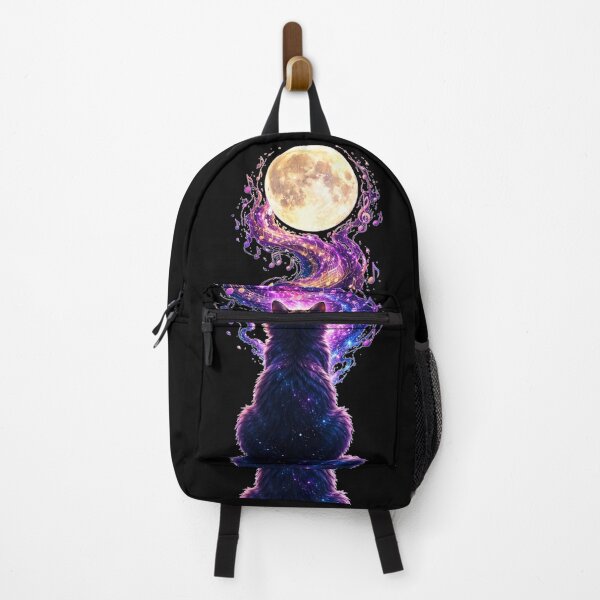 Item preview, Cosmic Melody Cat Under the Moon designed and sold by MoonStitch.
