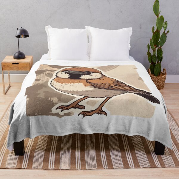 Item preview, Cute Sparrow Sticker | Kawaii Sparrow Bird Illustration | Adorable Songbird Art designed and sold by dreamz-world.