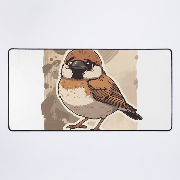 Item preview, Cute Sparrow Sticker | Kawaii Sparrow Bird Illustration | Adorable Songbird Art designed and sold by dreamz-world.