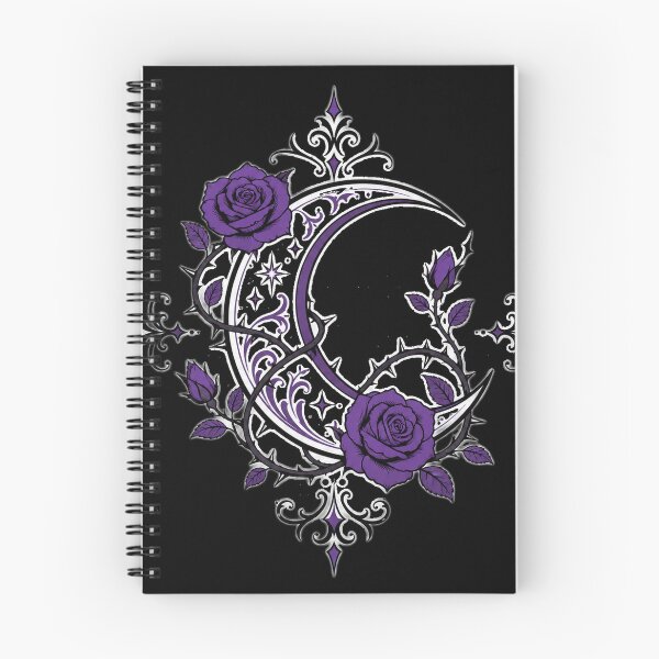 Item preview, Gothic Purple Rose Crescent Moon designed and sold by kayodeDesign.