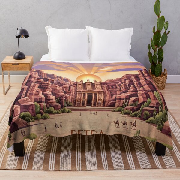 Item preview, Petra Desert Heritage Poster | The Rose City of Jordan | Jordan Wall Art designed and sold by GnuArt.