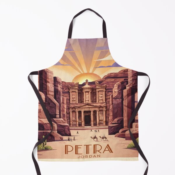 Item preview, Petra Desert Heritage Poster | The Rose City of Jordan | Jordan Wall Art designed and sold by GnuArt.