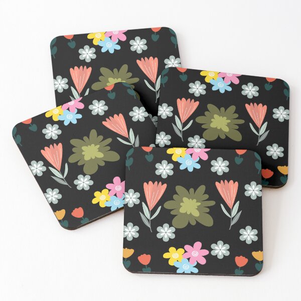Item preview, Colorful Retro Meadow Flowers Seamless Pattern. designed and sold by ​Jyoti Digital Artist.