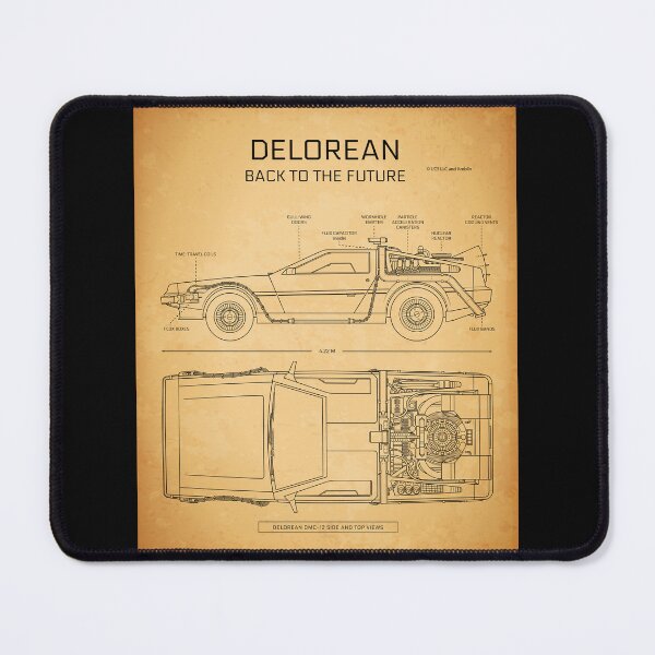 Item preview, DeLorean Time Machine - Back To The Future (Aged Parchment) designed and sold by BGALAXY.