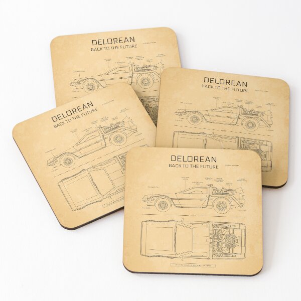 Item preview, DeLorean Time Machine - Back To The Future (Aged Parchment) designed and sold by BGALAXY.