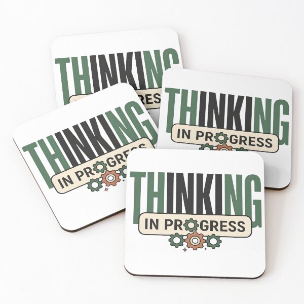 Item preview, Thinking In Progress Funny Introvert Shirt, Overthinking Humor Tee, ADHD Gift, Mental Processing Quote, Minimal Typography Design designed and sold by softmind studio.