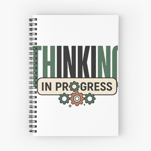 Item preview, Thinking In Progress Funny Introvert Shirt, Overthinking Humor Tee, ADHD Gift, Mental Processing Quote, Minimal Typography Design designed and sold by softmind studio.