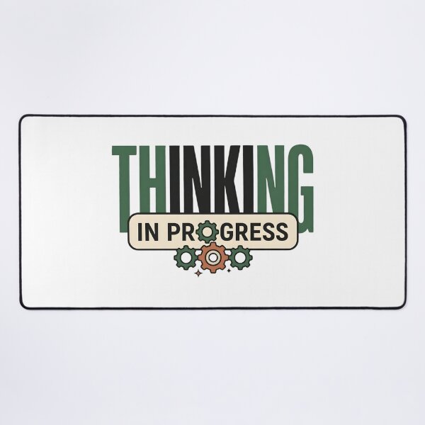 Item preview, Thinking In Progress Funny Introvert Shirt, Overthinking Humor Tee, ADHD Gift, Mental Processing Quote, Minimal Typography Design designed and sold by softmind studio.