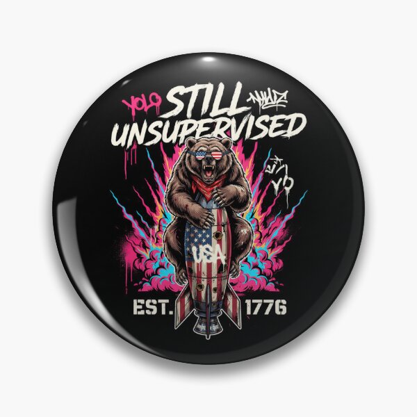 Item preview, Still Unsupervised NYC Unstoppable Bear Rocket Tee v1          designed and sold by DarylWelsh2024.