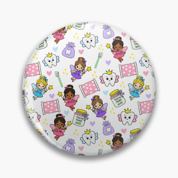 Item preview, Tooth Fairy Pattern Cute Fairies and Teeth designed and sold by CI Creative Design LLC.
