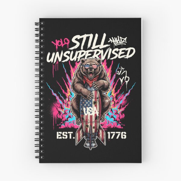 Item preview, Still Unsupervised NYC Unstoppable Bear Rocket Tee v1          designed and sold by DarylWelsh2024.
