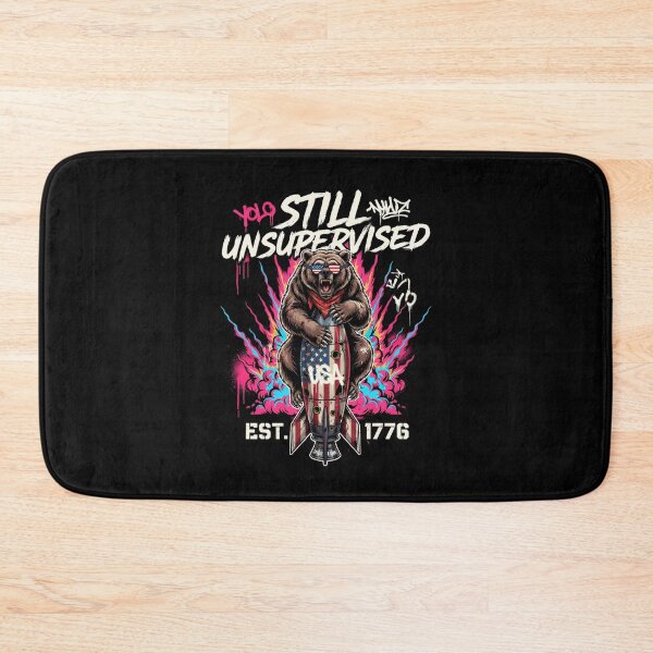 Item preview, Still Unsupervised NYC Unstoppable Bear Rocket Tee v1          designed and sold by DarylWelsh2024.