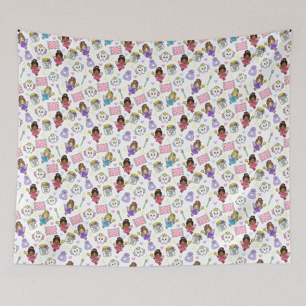 Item preview, Tooth Fairy Pattern Cute Fairies and Teeth designed and sold by CI Creative Design LLC.