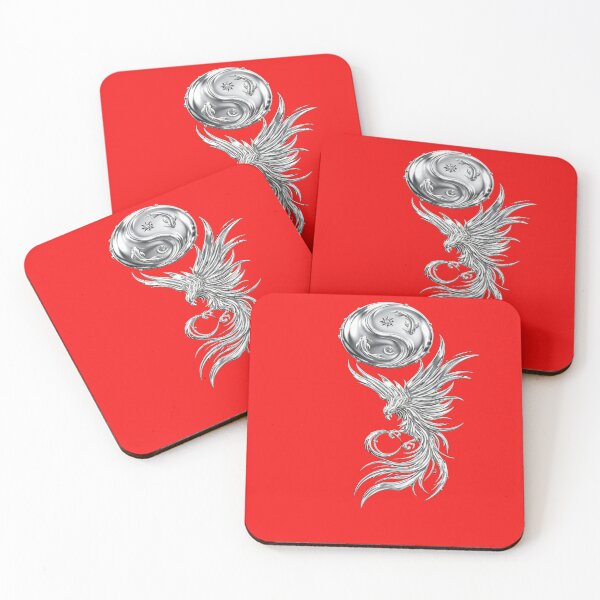Item preview, The Perfect Union of Opposites: Phoenix Yin Yang - Mythical Bird designed and sold by RAYBIL.