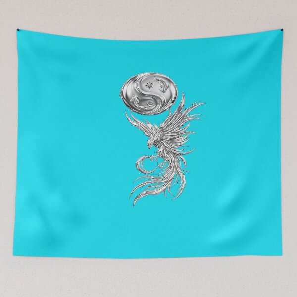 Item preview, The Perfect Union of Opposites: Phoenix Yin Yang - Mythical Bird designed and sold by RAYBIL.