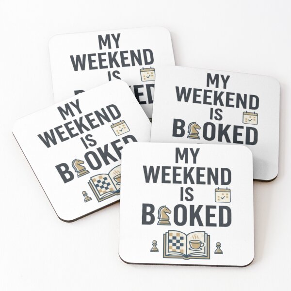 Item preview, My Weekend Is Booked Chess Design | Funny Chess Player Gift | Weekend Chess Lover T-Shirt | Chess Club Graphic Tee designed and sold by KnightVibe.
