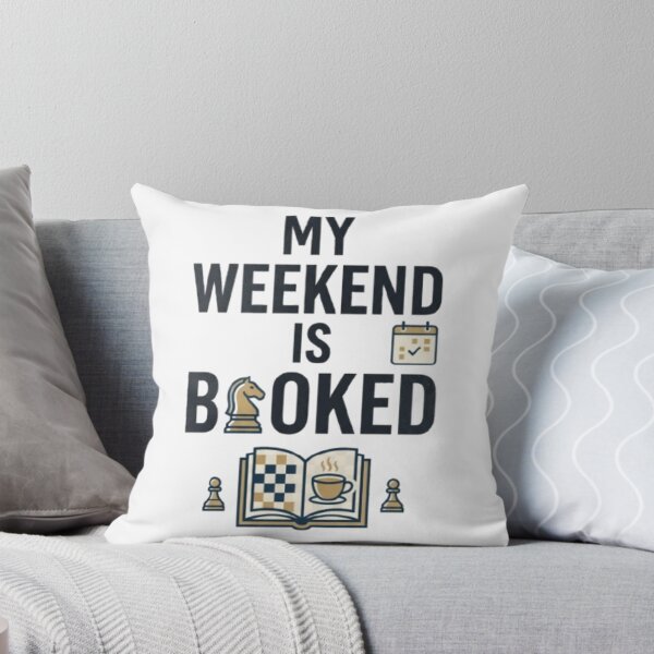 Item preview, My Weekend Is Booked Chess Design | Funny Chess Player Gift | Weekend Chess Lover T-Shirt | Chess Club Graphic Tee designed and sold by KnightVibe.