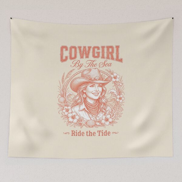 Item preview, Cowgirl by the Sea – Coastal Cowgirl Design designed and sold by Sea Gem.
