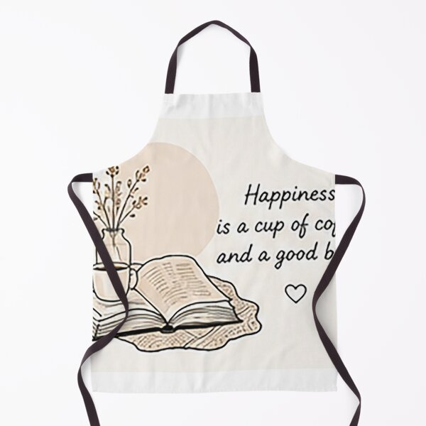 Item preview, Happiness Is a Cup of Coffee and a Good Book | Cozy Coffee Lover Art designed and sold by Sara-Ai.