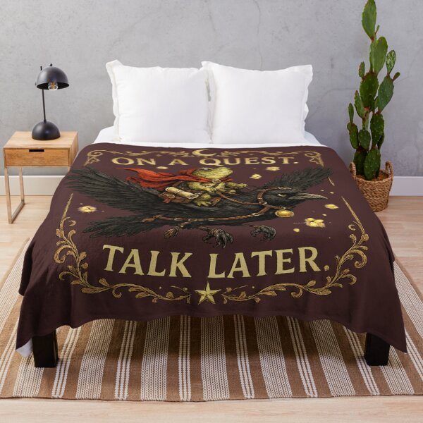 Item preview, On a quest. Talk later. designed and sold by Mission Ready.