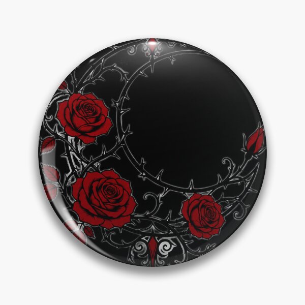 Item preview, Gothic Red Rose Crescent Moon designed and sold by kayodeDesign.