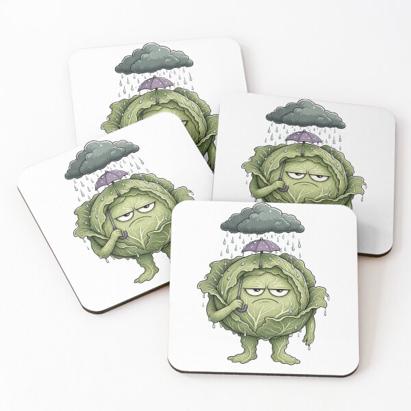 Item preview, Tiny Umbrella Rain Cloud Cabbage designed and sold by GoverArt.