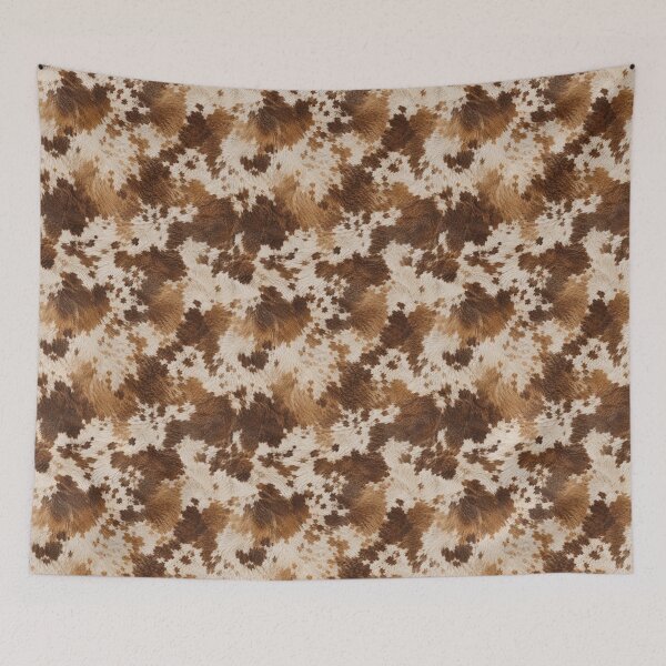 Item preview, Brown and Cream Longhorn Cowhide Pattern designed and sold by Tammy Marie Russell.