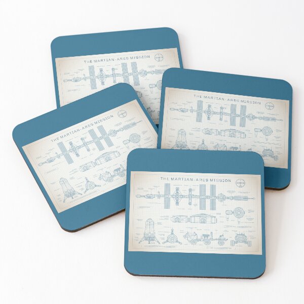 Item preview, The Martian - Ares Mission (Light Blue Ivory Blueprint) designed and sold by BGALAXY.