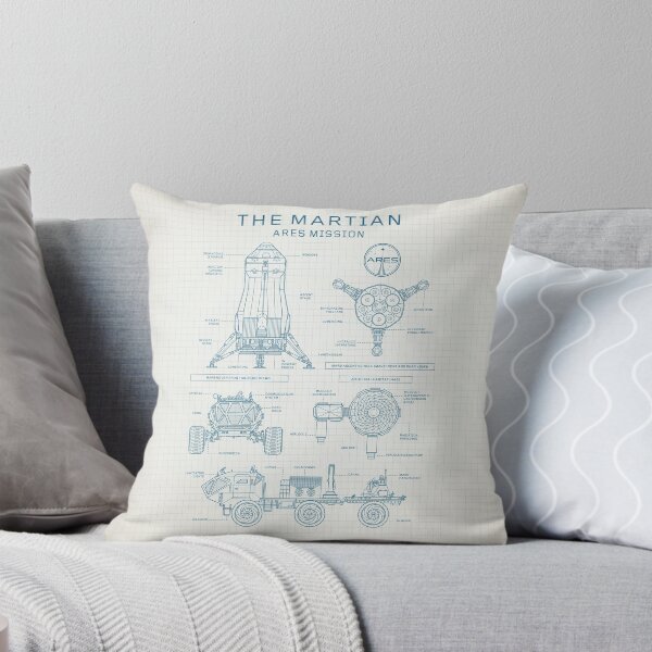 Item preview, The Martian - Ares Mission (Light Blue Ivory Blueprint) designed and sold by BGALAXY.