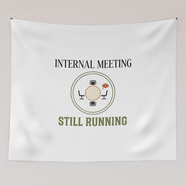 Item preview, Internal Meeting Still Running Funny Overthinking Shirt, Introvert Humor Tee, Anxiety Quote, Socially Awkward Gift, Brain Meeting Design designed and sold by softmind studio.