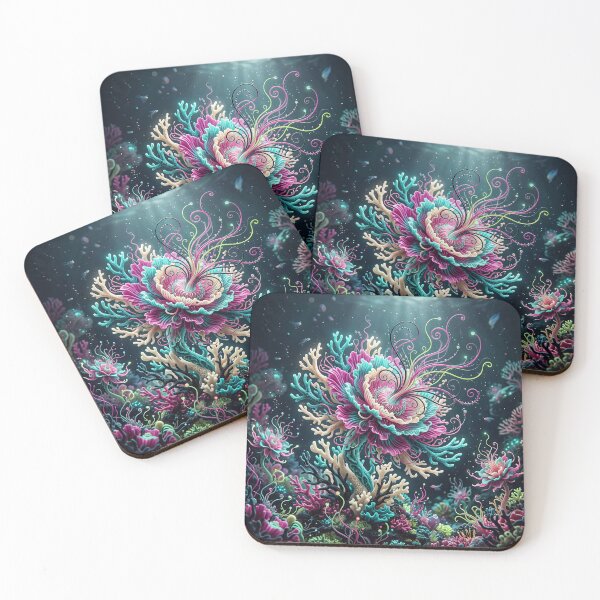 Item preview,  Coral Bloom Pattern designed and sold by ASTRAL ART LAB.