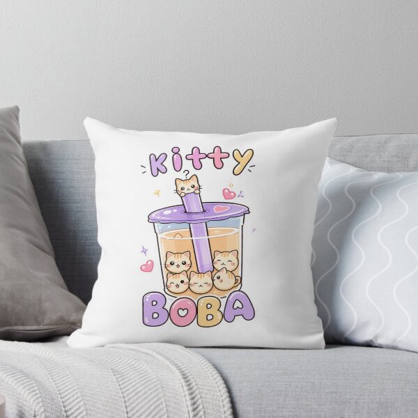 Item preview, Boba tea cat designed and sold by Kitty-and-Cat.