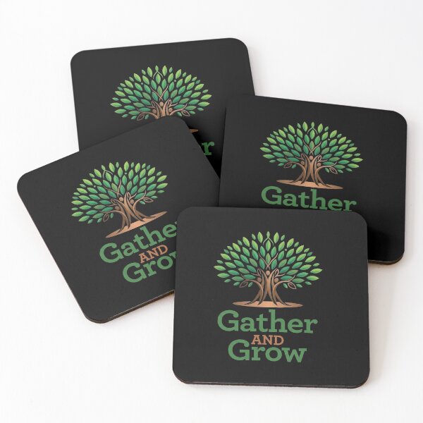 Item preview, Gather and Grow Tree of Life - Community & Nature Logo designed and sold by Mossypixels.